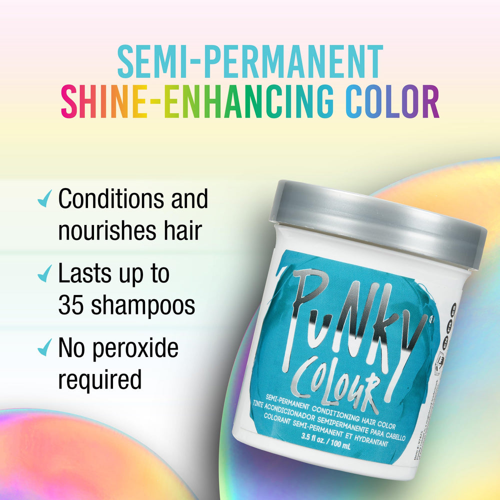 Jerome Russell Semi Permanent Hair Color Conditioning, 100ml (Pack of 1) - Turquoise