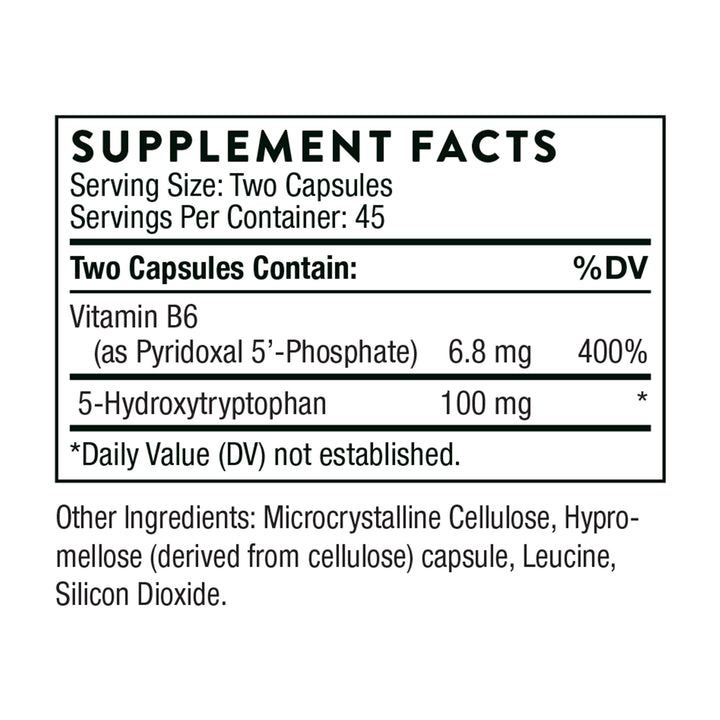 5-Hydroxytryptophan (5-HTP) - Serotonin Support for Sleep and Stress Management* - 90 Capsules
