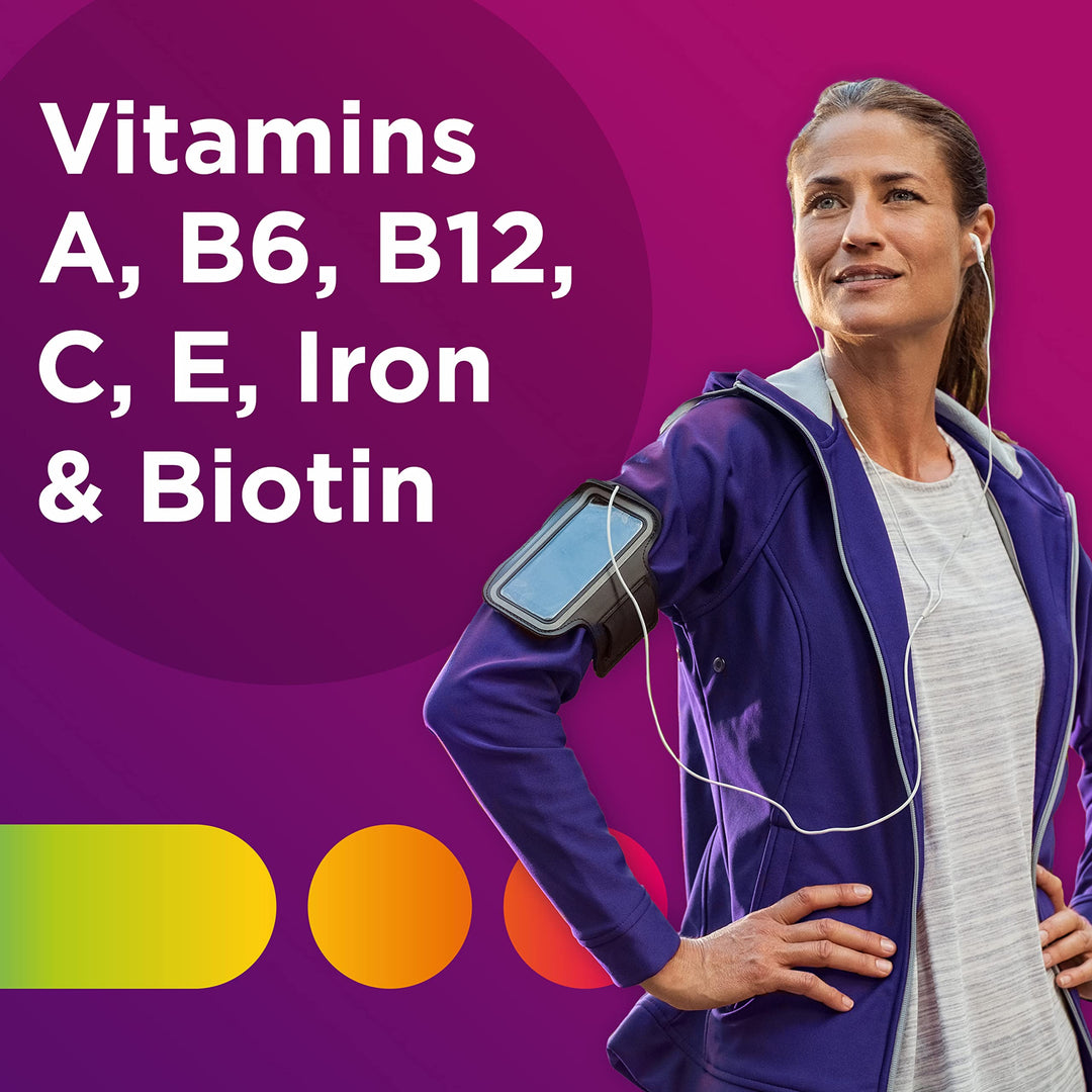 Multivitamin for Women, Multivitamin/Multimineral Supplement with Iron, Vitamin D3, B Vitamins and Antioxidant Vitamins C and E, Gluten Free, Non-GMO Ingredients - 250 Count