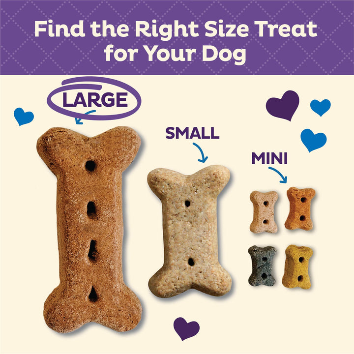 Wellness Original Mix Dog Biscuits, Natural, Training Treats, Four Flavors, Large Size, (3.5 Pound Bag)