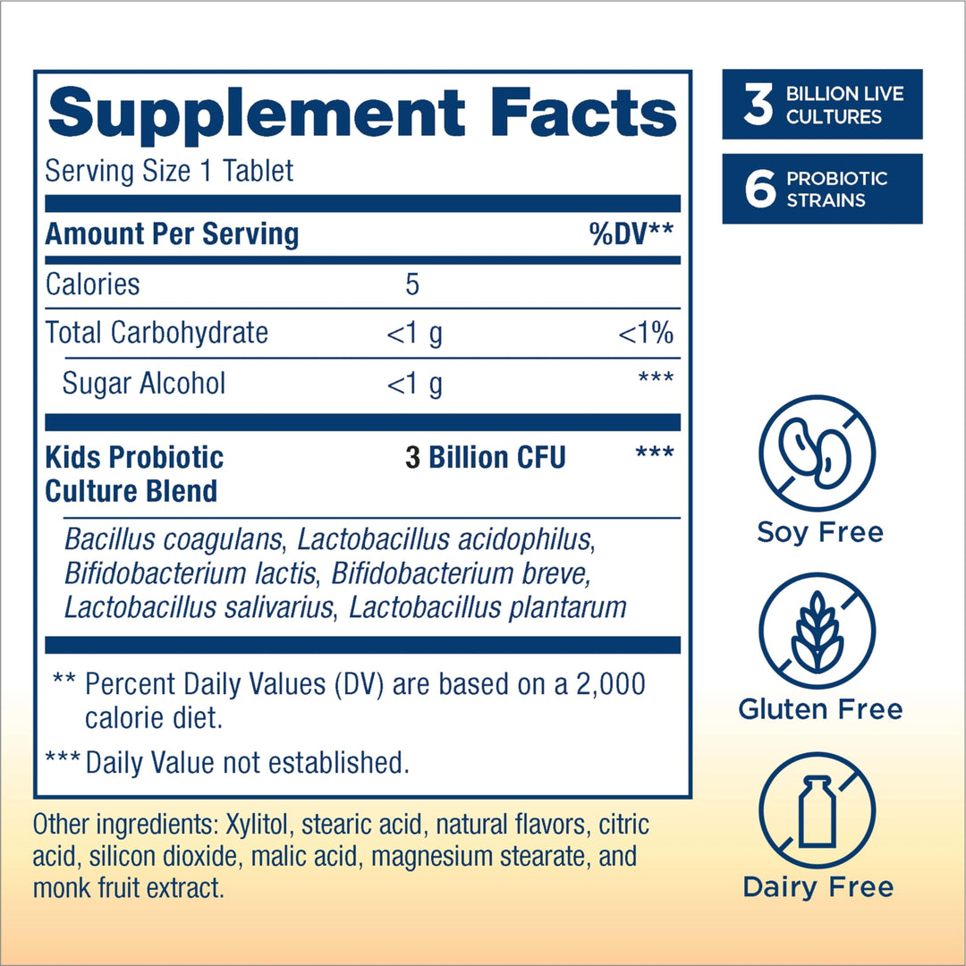 Kids Probiotic Gummies, Supports Digestive & Immune Health, Prebiotics & Probiotics, Raspberry, 30 Gummies