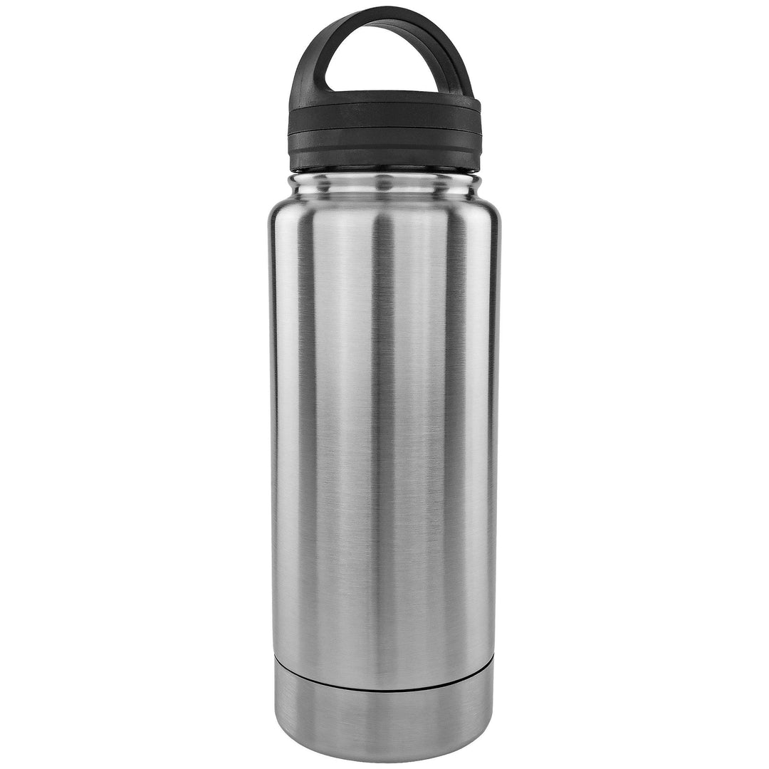 Stainless Steel Drinking Tumbler Bottle Diversion Safe Stash and Hide Small Valuables Money Keys Jewelry Silver 12 Ounce