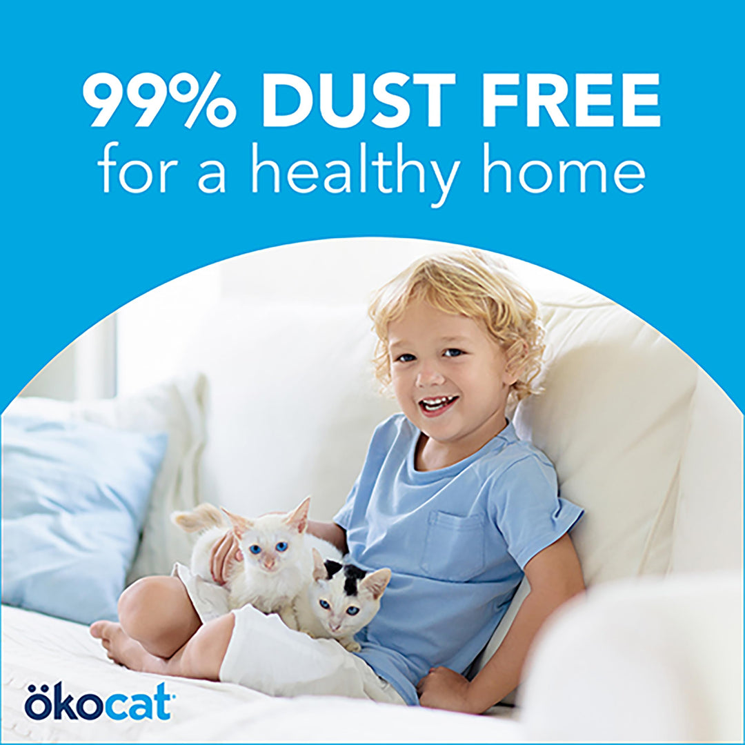 ökocat Original Wood Clumping Cat Litter, Unscented, 13.2 pounds - Natural Ingredients, Stops Odor, Clumps Solid, 99% Dust Free, Great for All Cats