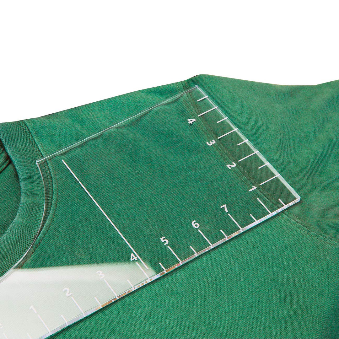 T-Shirt Rulers Guide, Shirt Alignment Tool for Applying Vinyl and Sublimation Designs On Shirts with Size Chart Built-in - HTV Alignment Tool