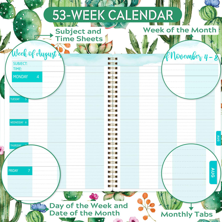 2025 Teacher Planner - Lesson Planner 2025 from Jan 2025 - Dec 2025, 8'' x 10'', Lesson Plan Book, Weekly & Monthly Lesson Planner with Quotes