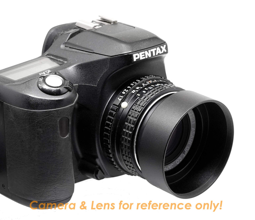 Metal 52mm Lens Hood for Nikkor AF 35mm f/2 35mm f/1.4 Nikkor 50mm f/1.8 50mm f/1.4 Lens, 52 mm Lens Hood, Compatible with Nikon Fuji Leica Leitz OM Lens, Screw-in, with 58mm Lens Cap