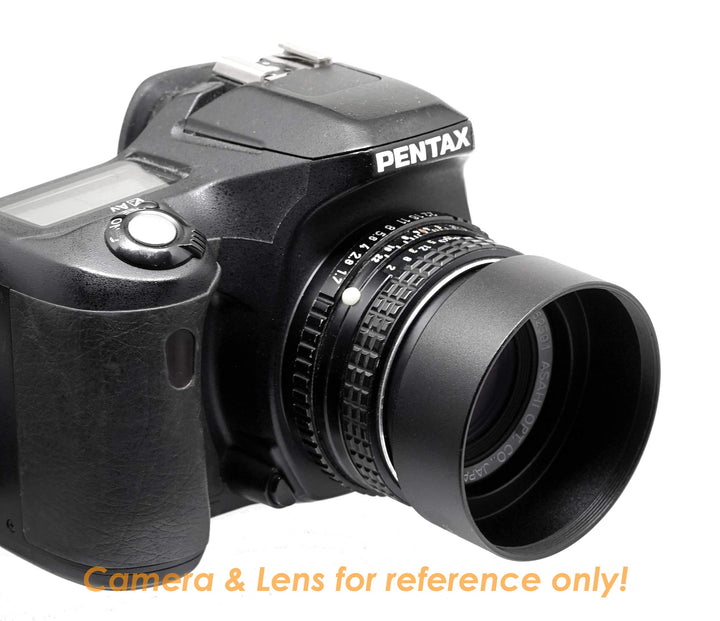 Metal 52mm Lens Hood for Nikkor AF 35mm f/2 35mm f/1.4 Nikkor 50mm f/1.8 50mm f/1.4 Lens, 52 mm Lens Hood, Compatible with Nikon Fuji Leica Leitz OM Lens, Screw-in, with 58mm Lens Cap