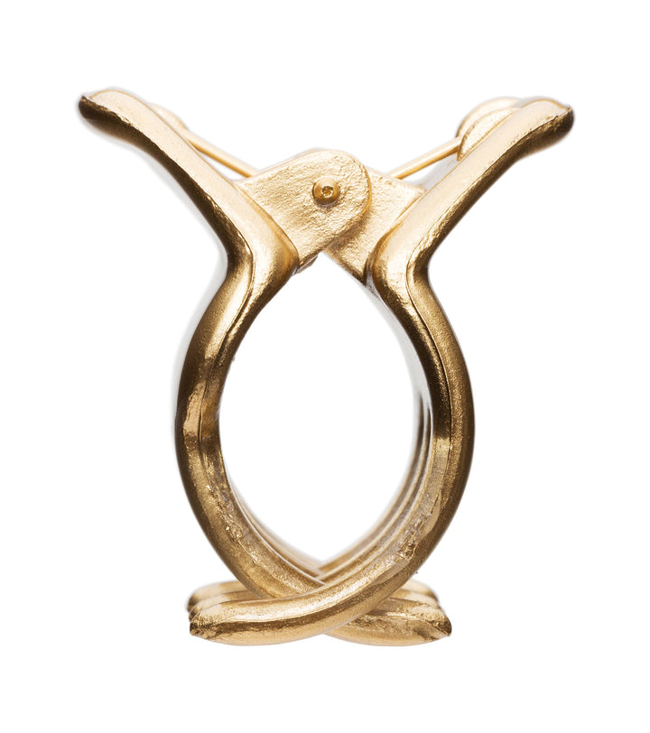 Les Petite Clips Small Dainty Jaw 4-Pack - Gold/Tortoise