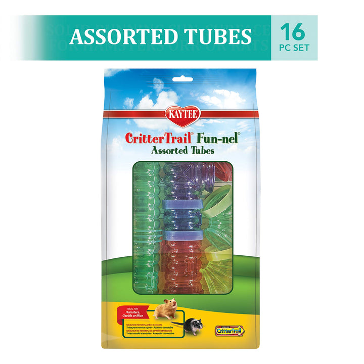 CritterTrail Fun-nel 16-Piece Assorted Small Animal Habitat Tubes