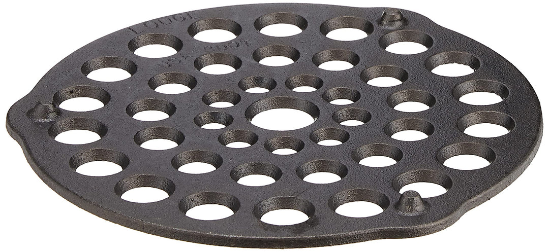 L8DOT3 Cast Iron Meat Rack/Trivet, Pre-Seasoned, 8-inch,Black