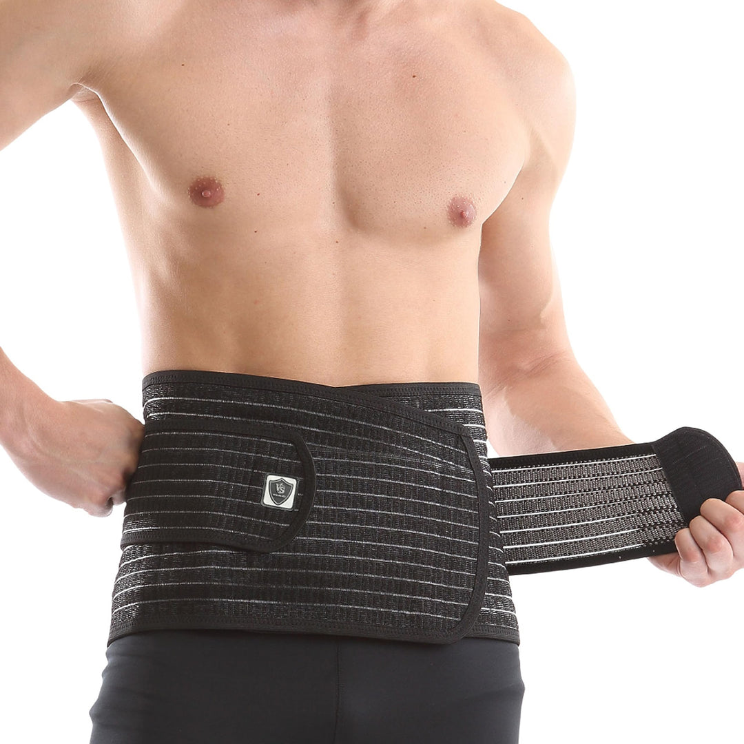 Vital Salveo-Germanium and Bamboo Back Support Lift Heavy Objects, Standing, Relive Back Pain SC-Pro(XXL)
