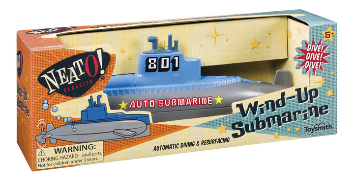 NeatO! Classic Toys Wind Up Diving Submarine