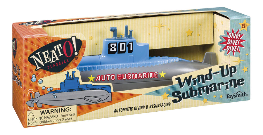 NeatO! Classic Toys Wind Up Diving Submarine