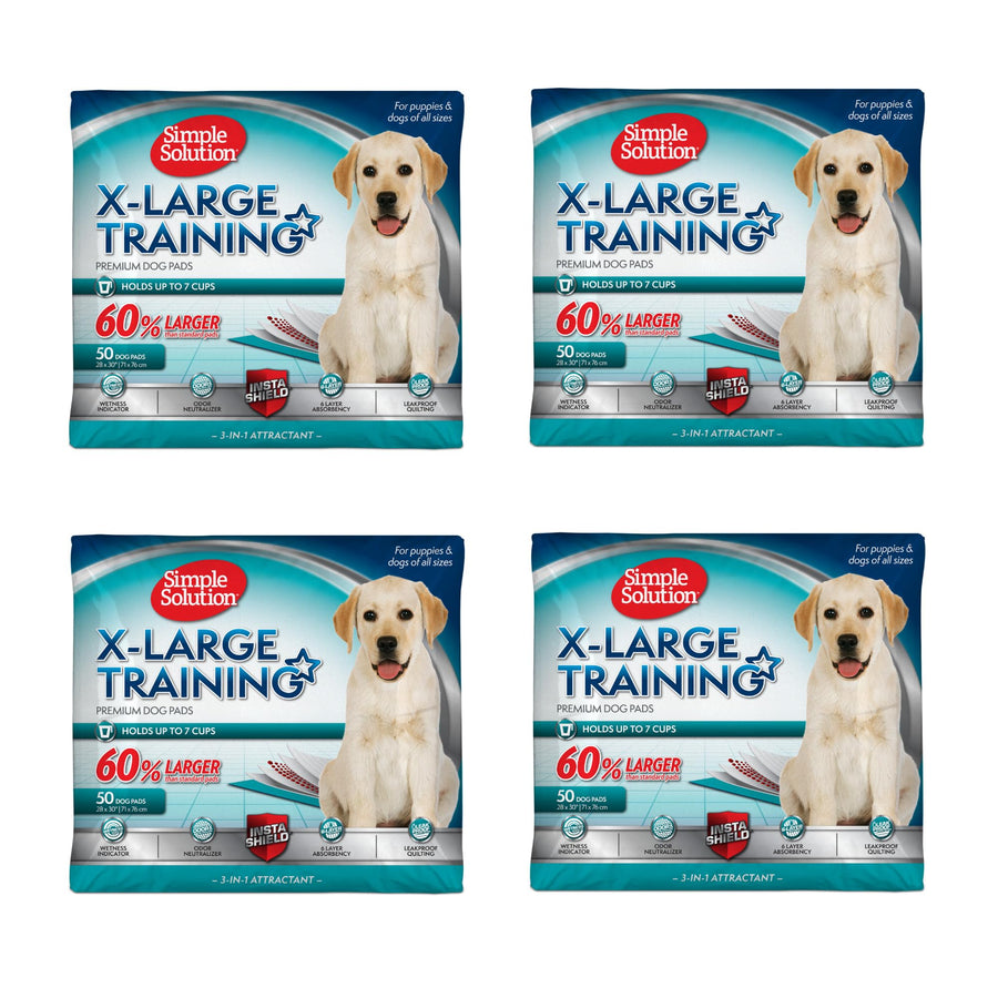 Extra Large Pee Pads For Dogs, XL Puppy Potty Training Pee Pad, 6 Layers Thick, Instashield Absorbent, Attracts Dogs, Leak Proof, Odor Neutralizing, Disposable, XLARGE 28x30, 200ct
