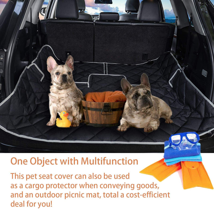 Dog Car Seat Cover Waterproof Dog Seat Cover for Cars Back Seat Heavy-Duty Nonslip Pet Car Seat Cover Protector Armrest Compatible for Trucks Cars & SUVs