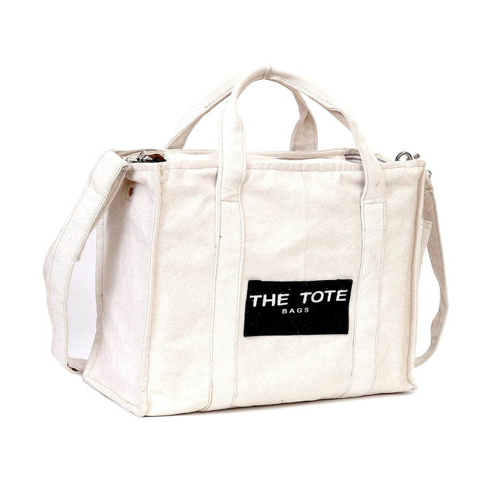 CLA The Tote Bags, Canvas Crossbody Bags for women, Canvas Handbags for Women, Canvas Tote Bag for Women (Off-White)