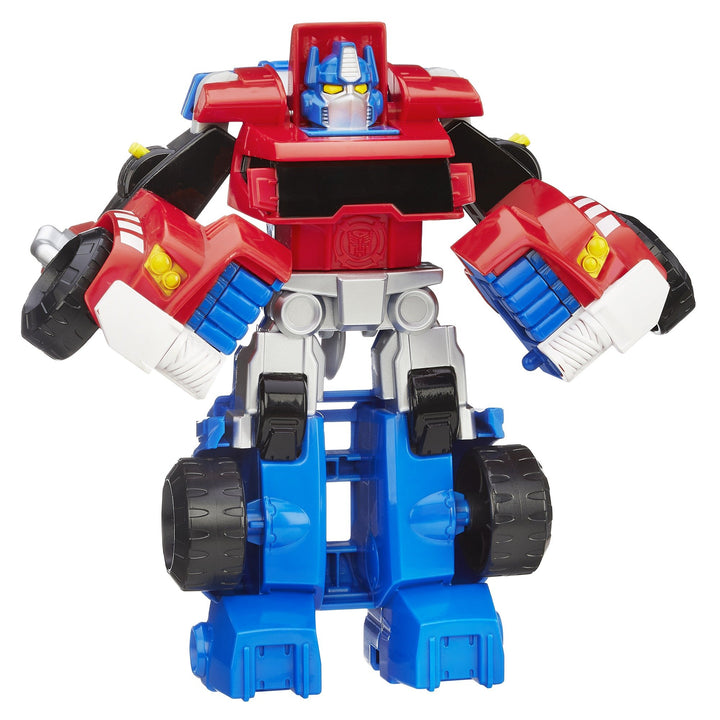 Playskool Heroes Rescue Bots Optimus Prime, 4.5-Inch Action Figure, Kids Converting Robot Toy, Christmas Stocking Stuffers, Ages 3+