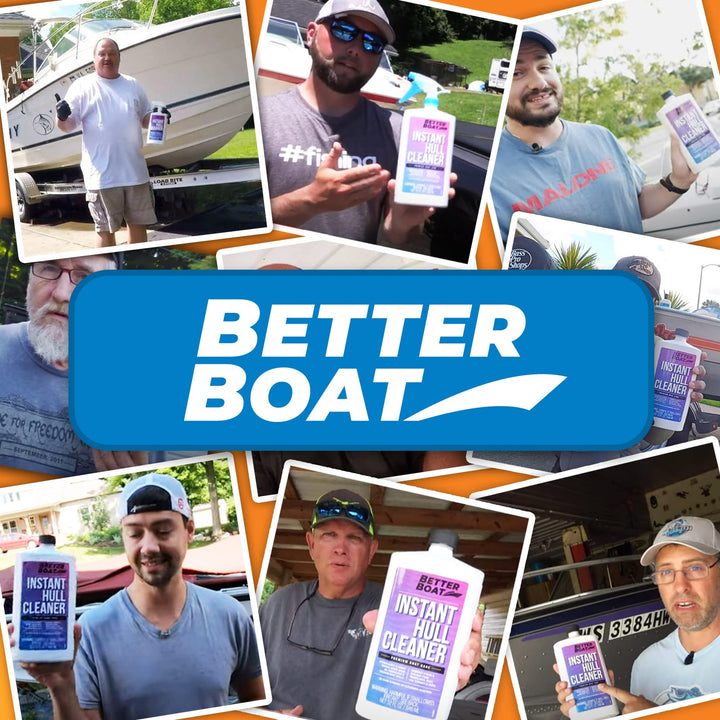 Fiberglass Boat Hull Cleaner for Boats & Boat Cleaner Cleaning Supplies Marine Metal Stain Remover and Restorer Boat Soap Wash Pro Products Clean Deck Pontoon & Sailboat & Boat Deck Cleaner