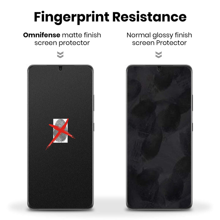 Galaxy S21 Ultra 5G Screen Protector Matte Privacy Full Adhesive Soft Film (NOT Tempered Glass), Support Fingerprint Unlock Matte Finish Surface Anti Glare 2 Way Anti Spy Privacy Protection