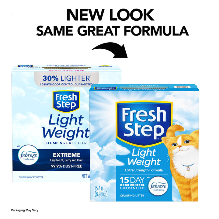 Light Weight Clumping Litter, Extra Strength Formula With Febreze Freshness, 15.4 lb. Box