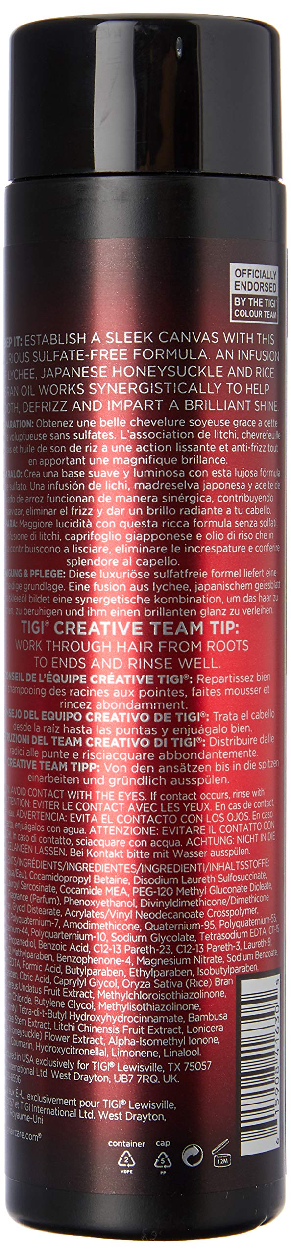 Catwalk Straight Collection Sleek Mystique Glossing Shampoo 10.14 oz