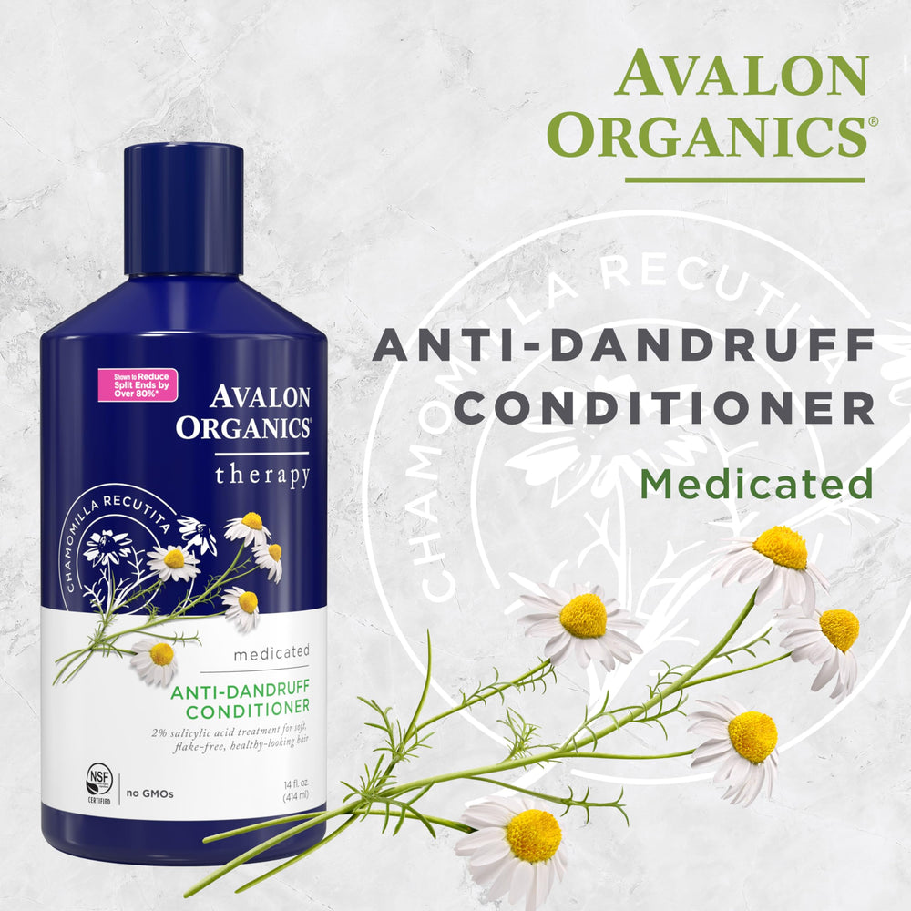 Therapy Medicated Anti-Dandruff Conditioner for Soft, Flake-Free Hair, 14 Fluid Ounces