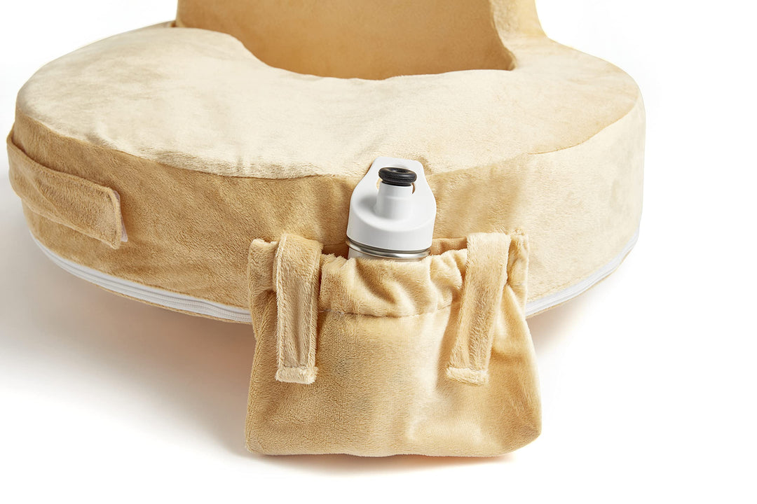 Super Deluxe Nursing Pillow Slipcover Sleeve | Great for Breastfeeding Moms | Pillow Not Included, Gold