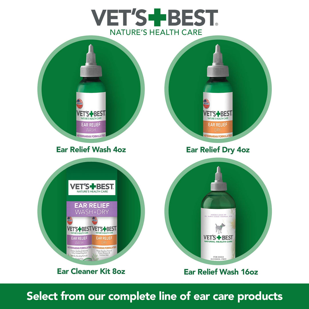 Vet's Best Dog Ear Relief Wash, 4 oz