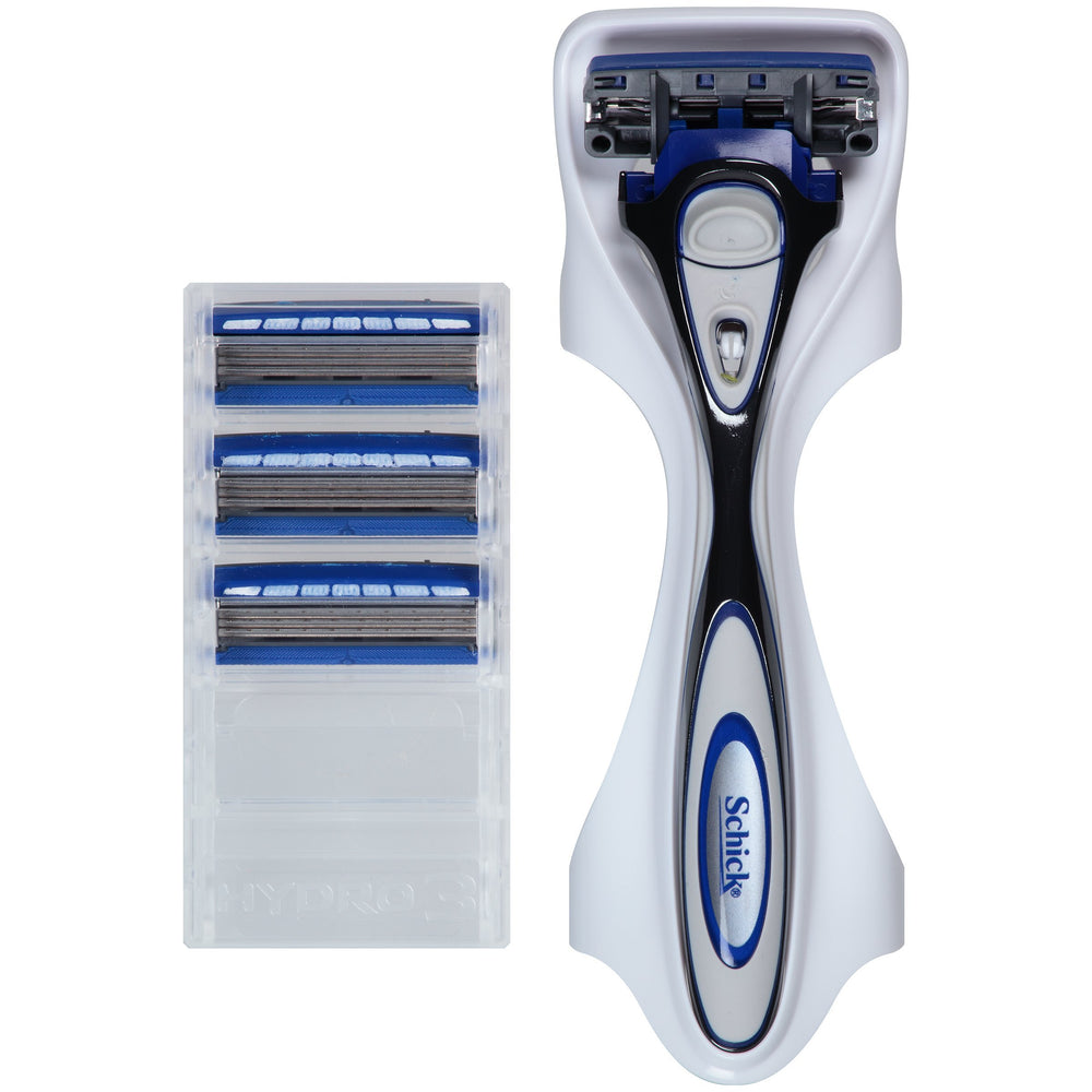 Hydro 3 Razor for Men Value Pack with 4 Razor Blade Refills