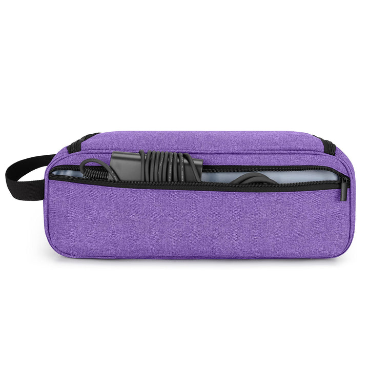 Travel Storage Bag Compatible with Dyson Corrale Hair Straightener, Portable Travel Organizer for Hair Straightener and Attachments, Purple