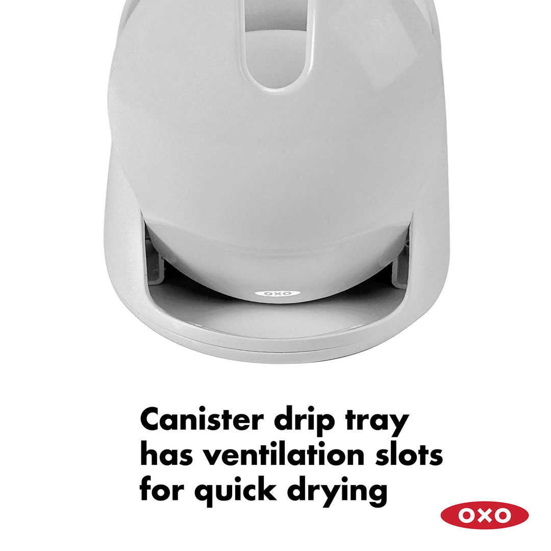 Good Grips Compact Toilet Brush & Canister - Gray