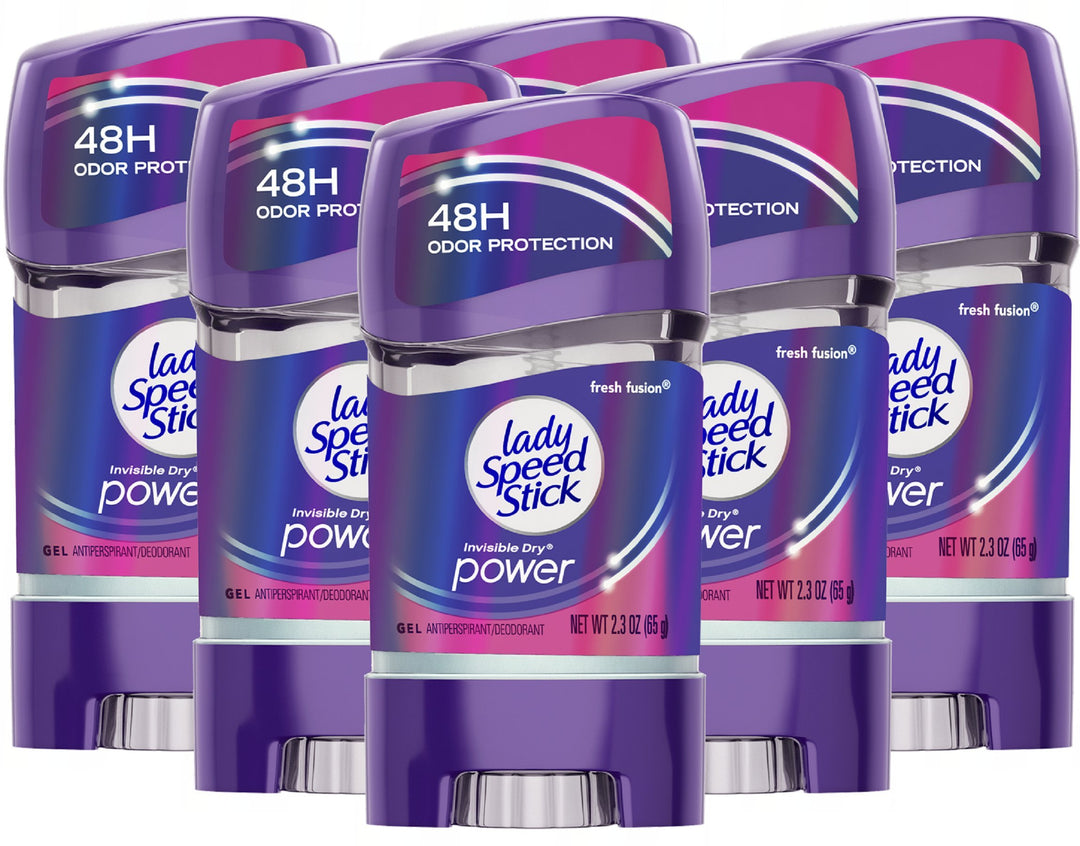 Invisible Dry Power Antiperspirant Deodorant Gel for Women, Fresh Fusion - 2.3 ounce (6 Pack)