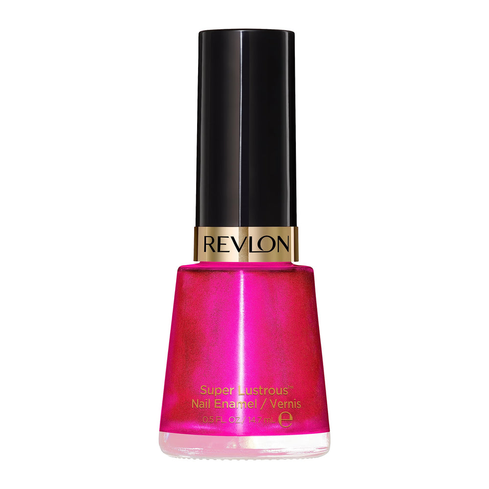 Revlon Nail Enamel, Chip Resistant Nail Polish, Glossy Shine Finish, in Pink, 723 Electric, 0.5 oz