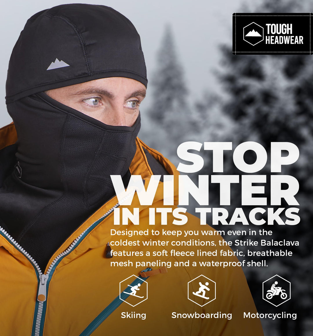 Balaclava Ski Mask for Men and Women - Winter Shiesty Mask Cover - Cold Weather Full Face Masks - Snow Gear for Skiing, Snowboarding, Running & Motorcycle - Black