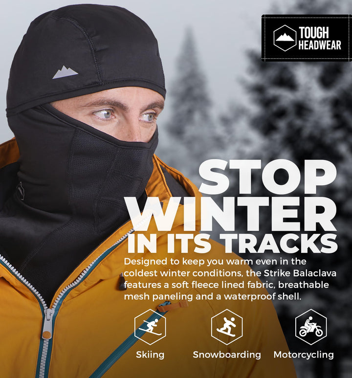 Balaclava Ski Mask for Men and Women - Winter Shiesty Mask Cover - Cold Weather Full Face Masks - Snow Gear for Skiing, Snowboarding, Running & Motorcycle - Black
