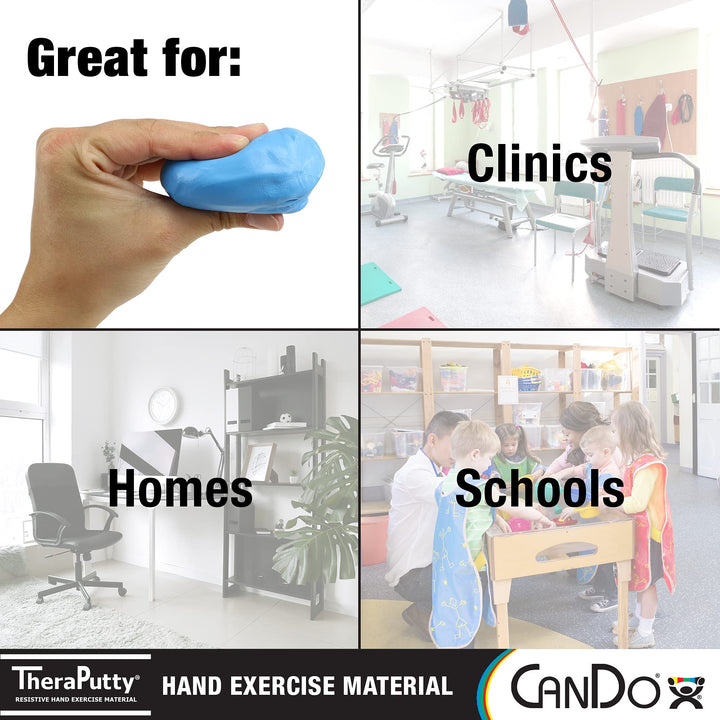 TheraPutty Standard Hand Exercise Putty For Rehabilitation, Exercises, Hand Therapy, Occupational Therapy, Hand Strengthening, Improve Motor Skills, Stress Relief