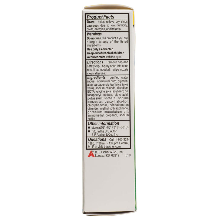 Ayr Saline Nasal Gel No-Drip Sinus Spray With Soothing Aloe Vera, 0.75 Ounce Spray Bottle