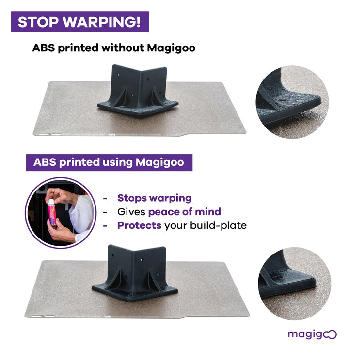 MO2016 All-in-One 3D Printer Adhesive Glue, Reduces Warping for ABS, PLA, PETG, HIPS and TPU Filament on Glass, Flex Plate, PEI, Buildtak, Kapton 50ml, 1.69 fl. oz.