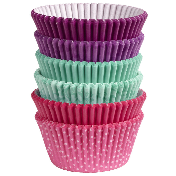 Standard Cupcake Liner Baking Cups, 150 Count, Multicolor - Patterns