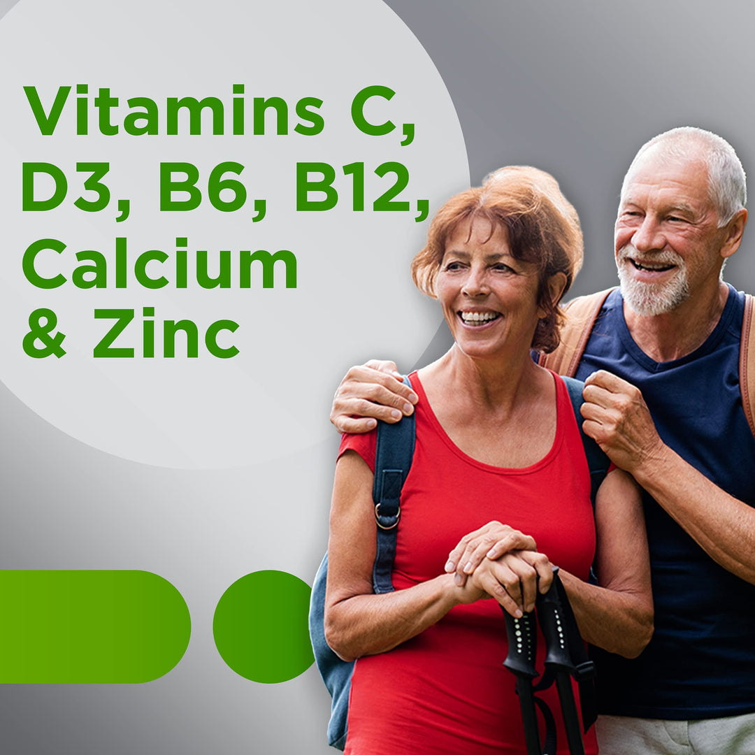 Silver Multivitamin for Adults 50 Plus, Multivitamin/Multimineral Supplement, Vitamin D3, B-Vitamins, Gluten Free, Non-GMO Ingredients, Supports Memory and Cognition in Older Adults - 80 Ct
