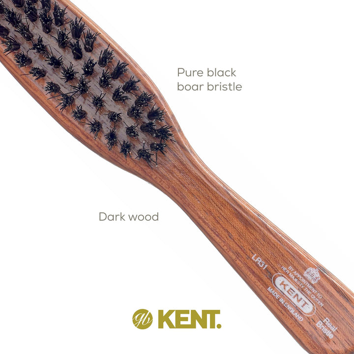 Kent Brushes Handbag Danta Wood Hairbrush, LR31, 6 Ounce