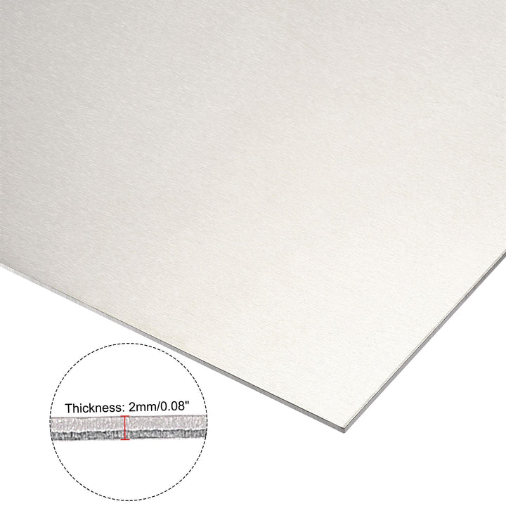 Aluminum Sheet, 300mm x 150mm x 2mm Thickness 5052 Aluminum Plate