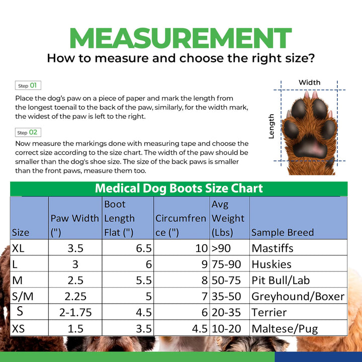 Medical Dog Boots and Bandages, Large,BLUE