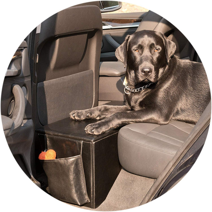 Orthopedic Sturdy Backseat Extender with Storage Black, Large (51 - 100 lbs)