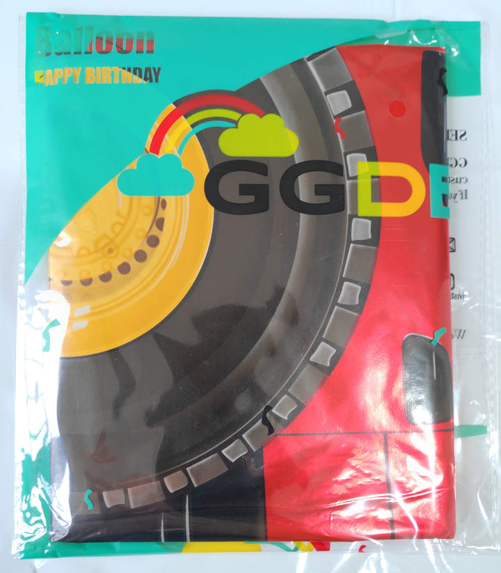 2 Pcs Jumbo Dump Truck Foil Mylar Balloon Helium Large Birthday Party Decorations Supplies Yellow