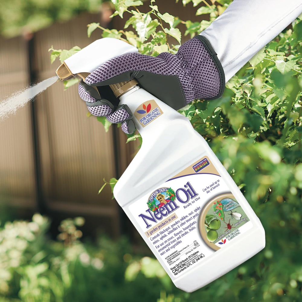 Captain Jack's Neem Oil, 32 oz Ready-to-Use Spray, Multi-Purpose Fungicide, Insecticide and Miticide for Organic Gardening