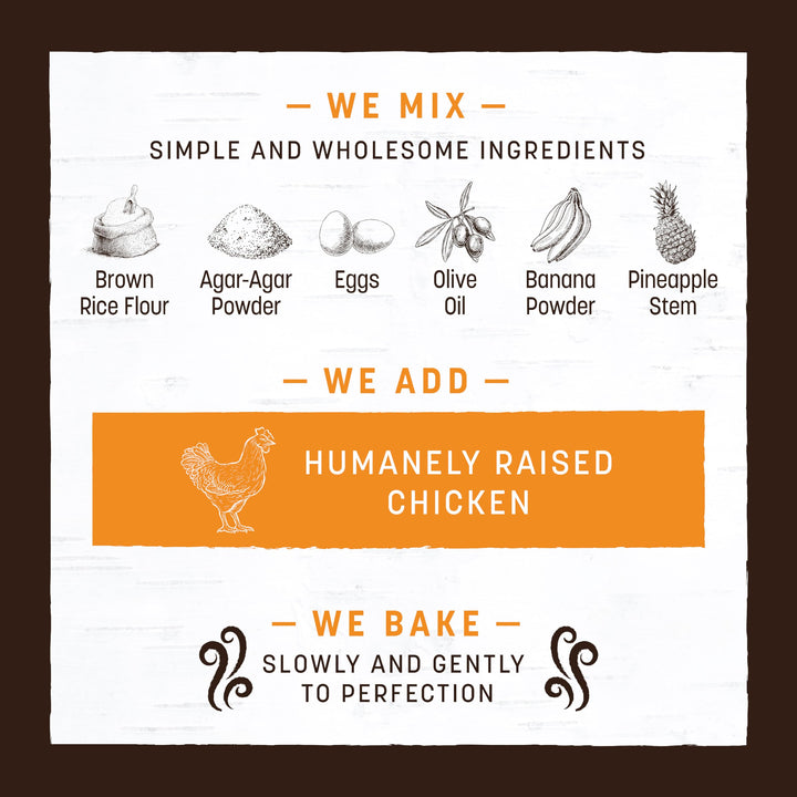 No Hide Medium Chicken Flavored Natural Rawhide Free Dog Chews Long Lasting Chew Sticks | Treats for Large Dogs | Great for Aggressive Chewers (1 Pack)