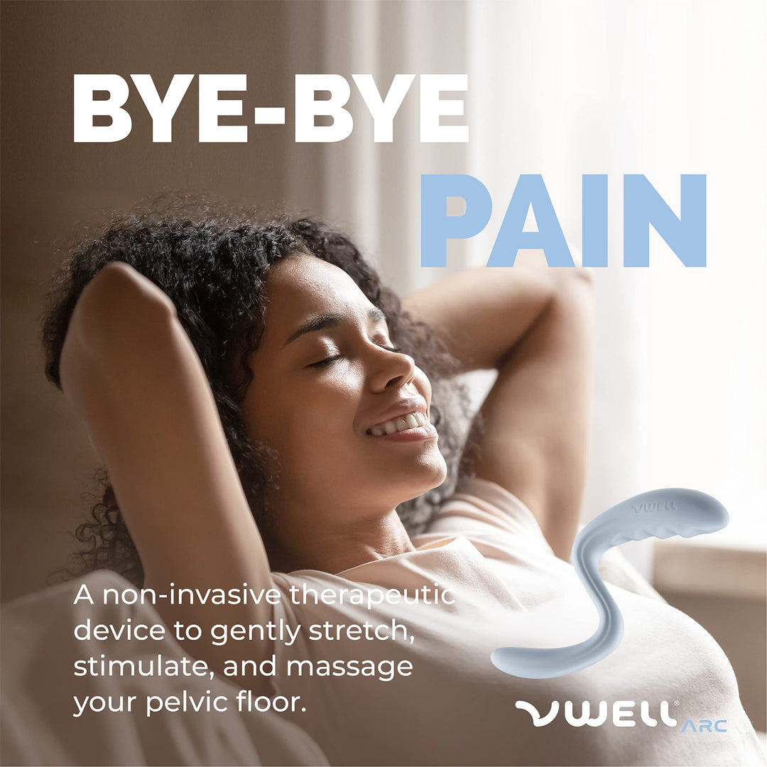 VWELL Arc Pelvic Floor Muscle Trigger Point Active Relaxer Tool Knot Scar Tissue Tender Point Myofascial Release Tightness Spasm Pain Relief for Women