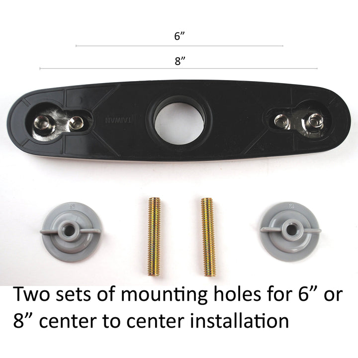 1920SS 10 Kitchen Sink Faucet Deck Plate, Stainless Steel Finish