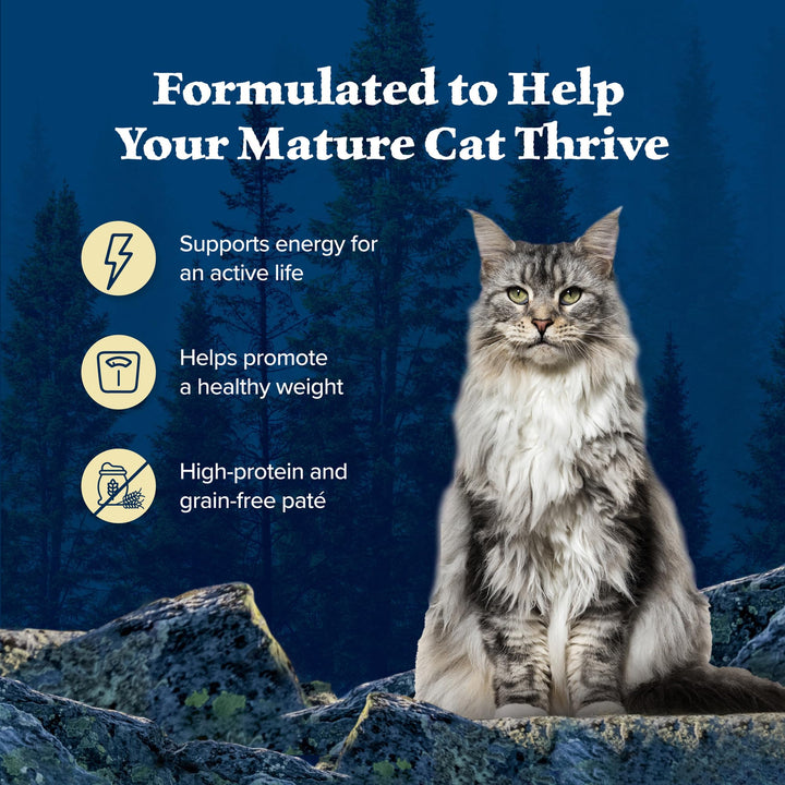 Wilderness High-Protein Grain-Free Wet Food For Adult Cats 7+, Chicken Recipe, 5.5-oz., 24-count